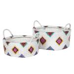 Panier Nahua (set de 2) Rotin - Blanc