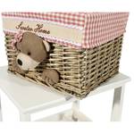 Kast Teddy massief paulowniahout/wilgenhout - wit/beige