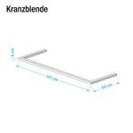 Cornice armadio Skøp con parte laterale - Bianco alpino - 181 x 222 cm - 2 ante