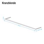 Kranzblende Skøp (mit Seitenteil) Alpinweiß - 315 x 236 cm - 3 Türen