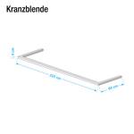 Kranzblende Skøp (mit Seitenteil) Eiche Sonoma Dekor - 225 x 222 cm - 2 Türen