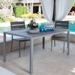 Set de jardin Kudo VIII Polywood / Aluminium - Gris