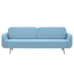 Küchensofa Loca Filz / Eiche massiv - Hellblau / Eiche Hell - Breite: 227 cm