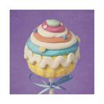 Stampa artistica cup cakes II Multicolore - Vetro - 30 x 30 x 1.5 cm