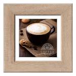 Impression d'art Italien Coffee I Marron - Multicolore - Bois manufacturé - 44 x 44 x 1.7 cm