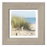 Impression d'art Sand sedge IV Beige - Multicolore - Bois manufacturé - 44 x 44 x 1.7 cm