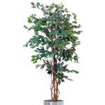 Kunstpflanze Ficus Benjamini Textilgewebe - Grün