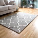 Laagpolig tapijt Bandras wol/katoen - grijs - 120x180cm