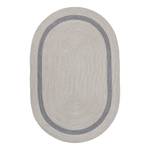 Laagpolig vloerkleed Benito Oval kunstvezels - Licht beige