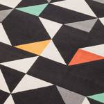 Laagpolig tapijt Canvas textielmix - Zwart/geel