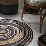 Tapis en jute Duba Jute - Beige / Noir