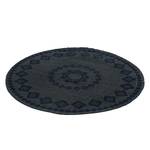 Tapis de paille Mamda Dark Paille de maïs - Gris foncé / Noir