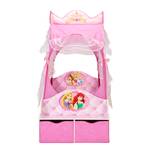 Lit carrosse Princess Rose foncé - Bois manufacturé - 85 x 157 x 171 cm