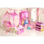 Lit carrosse Princess Rose foncé - Bois manufacturé - 85 x 157 x 171 cm