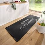 Tapis de couloir Chefkoch Fibres synthétiques - Noir