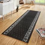 Tapis de couloir Floret Fibres synthétiques - Noir - 80 x 250 cm