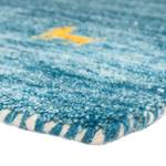 Tapis de couloir Gabbeh Loom Bleu glacier - 80 x 300 cm