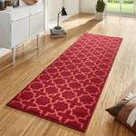 Tapis de couloir Glam Fibres synthétiques - Rouge - 80 x 200 cm