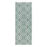 Tapis de couloir Jewel Fibres synthétiques - Turquoise / Sable