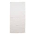 Tapis de couloir Kelim Uni Blanc crème - 80 x 200 cm