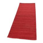 Tapis de couloir Kelim Uni Rouge - 80 x 200 cm