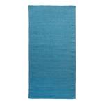 Tapis de couloir Kelim Uni Turquoise - 80 x 200 cm