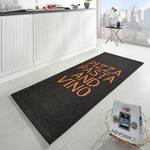 Tapis de couloir Pizza Pasta Vino Fibres synthétiques - Noir