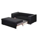 Sofa letto LATINA con bracciolo sloping Similpelle - Similpelle Monera: nero - Larghezza: 170 cm