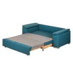 Sofa letto LATINA con bracciolo sloping Similpelle - Similpelle Monera: petrolio - Larghezza: 190 cm