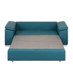 Sofa letto LATINA con bracciolo sloping Similpelle - Similpelle Monera: petrolio - Larghezza: 190 cm