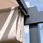 Pergola Calabozo geweven stof/aluminium - beige/antracietkleurig