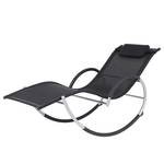 Chaise longue Promotion Textilène / Aluminium - Noir / Aluminium