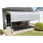 Store de terrasse Komfort Tissu / Acier - Gris / Anthracite