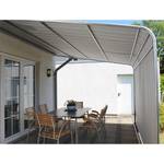 Store de terrasse Komfort Tissu / Acier - Gris / Anthracite