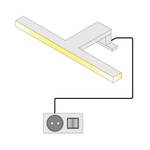 LED-Aufsatzbeleuchtung Radiance II Aluminium - Kaltweiß