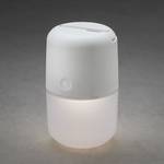Solarleuchte Assisi Petite I Acrylglas / Kunststoff - 1-flammig - Weiß / Weißgrau