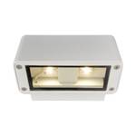 Lampada LED da parete per esterni 50/50 4 luci Bianco Alluminio