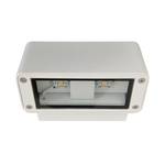 LED-buitenlamp 50/50 aluminium wit 4 lichtbronnen