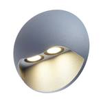 Lampada LED da parete esterni Cycle II 2 luci Color argento Alluminio