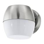 LED-buitenwandlamp Oncala glas/roestvrij staal - 1 lichtbron - Roestvrij staal