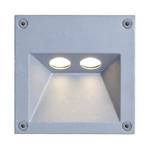 LED-buitenlamp Rectangle aluminium zilverkleurig 2 lichtbronnen