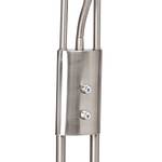 LED-Deckenfluter mit Lesearm Finn 2-flammig - Silber Eisen