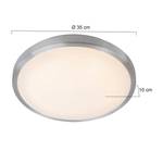 Lampada da soffitto LED 1 luce Materiale sintetico Color nichel opaco