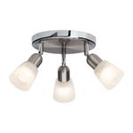 Plafonnier LED Bethany 3 ampoules Métal argenté, chromé