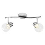 LED-plafondlamp Celest glas/metaal - 2 lichtbronnen