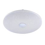 LED-plafondlamp Jonas Creston wit/staal - 1 lichtbron - Diameter: 79 cm