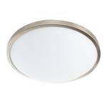 LED-plafondlamp Low glas/staal wit 1 lichtbron