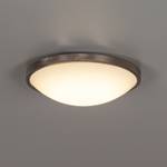 LED-plafondlamp Low glas/staal wit 1 lichtbron