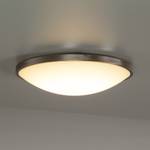 LED-plafondlamp Low glas/staal wit 1 lichtbron