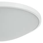 LED-plafondlamp Low glas/staal wit 1 lichtbron